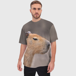 Мужская футболка oversize 3D Capybara profile - фото 2