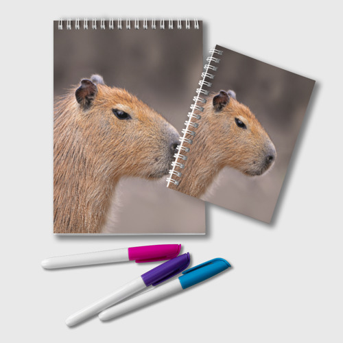 Блокнот Capybara profile, цвет точка