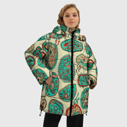 Женская зимняя куртка Oversize Бактерии - фото 2