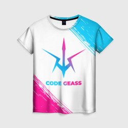 Женская футболка 3D Code Geass neon gradient style