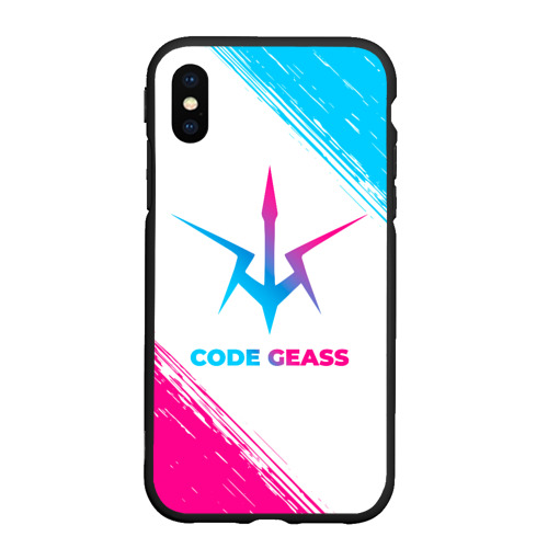 Чехол для iPhone XS Max матовый Code Geass neon gradient style