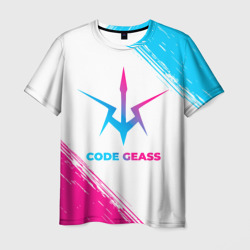 Мужская футболка 3D Code Geass neon gradient style