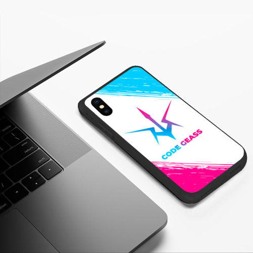 Чехол для iPhone XS Max матовый Code Geass neon gradient style - фото 5