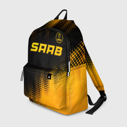 Рюкзак 3D Saab - gold gradient: символ сверху