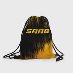 Рюкзак-мешок 3D Saab - gold gradient: символ сверху