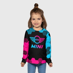 Детский лонгслив 3D Mini - neon gradient - фото 2