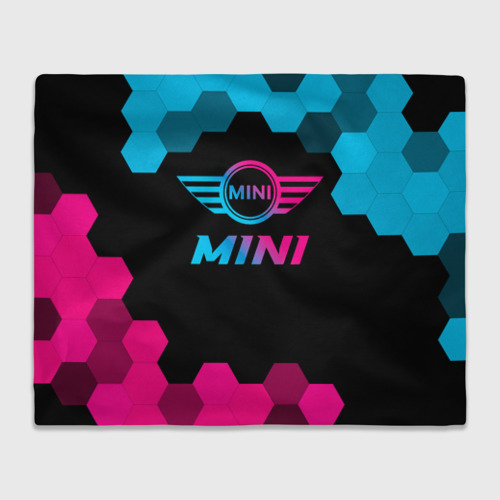 Плед 3D Mini - neon gradient, цвет 3D (велсофт)