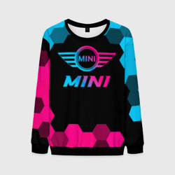 Мужской свитшот 3D Mini - neon gradient