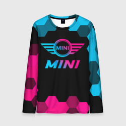 Мужской лонгслив 3D Mini - neon gradient