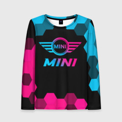 Женский лонгслив 3D Mini - neon gradient