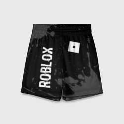 Roblox glitch на темном фоне: надпись, символ – Детские спортивные шорты 3D с принтом купить