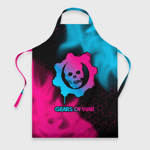 Фартук 3D Gears of War - neon gradient