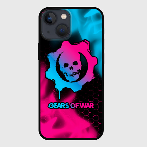 Чехол для iPhone 13 mini Gears of War - neon gradient