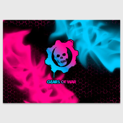 Поздравительная открытка Gears of War - neon gradient