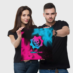 Подушка 3D Gears of War - neon gradient - фото 2