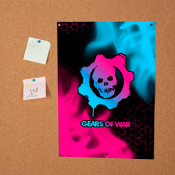 Постер Gears of War - neon gradient - фото 2