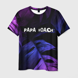 Papa Roach neon monstera – Мужская футболка 3D с принтом купить со скидкой в -26%