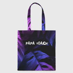 Шоппер 3D Papa Roach neon monstera