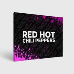 Холст прямоугольный Red Hot Chili Peppers rock Legends: надпись и символ