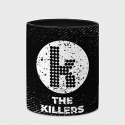 Кружка с полной запечаткой The Killers с потертостями на темном фоне - фото 2