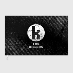 Флаг 3D The Killers с потертостями на темном фоне