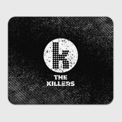 Прямоугольный коврик для мышки The Killers с потертостями на темном фоне