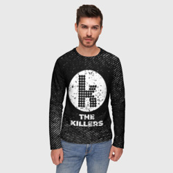 Мужской лонгслив 3D The Killers с потертостями на темном фоне - фото 2