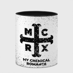 Кружка с полной запечаткой My Chemical Romance с потертостями на светлом фоне - фото 2