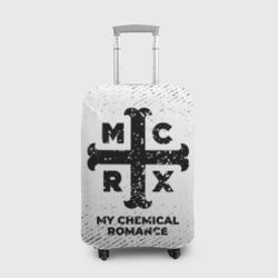 Чехол для чемодана 3D My Chemical Romance с потертостями на светлом фоне