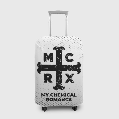 Чехол для чемодана 3D My Chemical Romance с потертостями на светлом фоне, цвет 3D печать