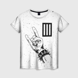Женская футболка 3D Paramore и рок символ