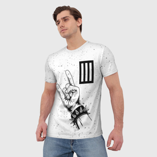Мужская футболка 3D Paramore и рок символ, цвет 3D печать - фото 3