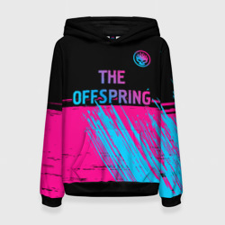 Женская толстовка 3D The Offspring - neon gradient: символ сверху