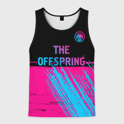 Мужская майка 3D The Offspring - neon gradient: символ сверху