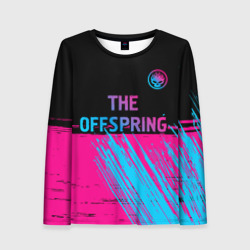 Женский лонгслив 3D The Offspring - neon gradient: символ сверху