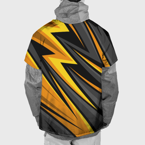 Накидка на куртку 3D Fnatic - киберспорт желтый, цвет 3D печать - фото 2