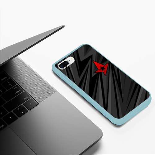 Чехол для iPhone 7Plus/8 Plus матовый Astralis - монохромный, цвет мятный - фото 5