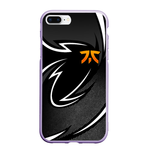 Чехол для iPhone 7Plus/8 Plus матовый Fnatic - white line, цвет светло-сиреневый