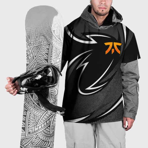 Накидка на куртку 3D Fnatic - white line, цвет 3D печать