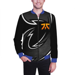 Мужской бомбер 3D Fnatic - white line - фото 2