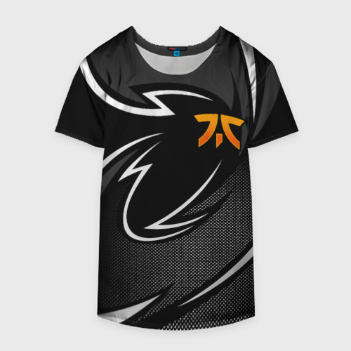 Накидка на куртку 3D Fnatic - white line, цвет 3D печать - фото 4