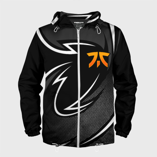 Мужская ветровка 3D Fnatic - white line, цвет белый