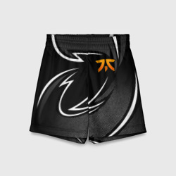 Детские спортивные шорты 3D Fnatic - white line