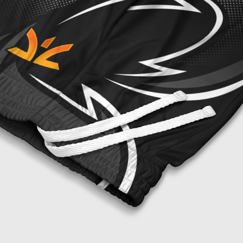 Детские спортивные шорты 3D Fnatic - white line, цвет 3D печать - фото 6