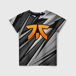 Детская футболка 3D Fnatic - монохромная