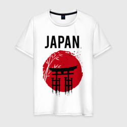Мужская футболка хлопок Japan red sun