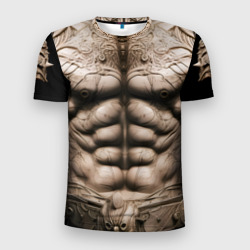 Мужская футболка 3D Slim Воин будущего