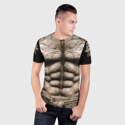 Мужская футболка 3D Slim Воин будущего - фото 2