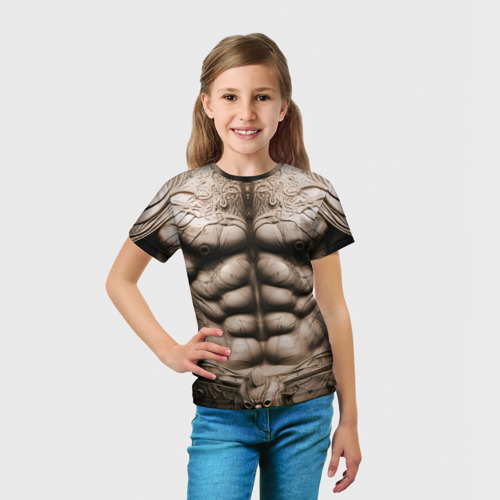 Детская футболка 3D Воин будущего, цвет 3D печать - фото 5