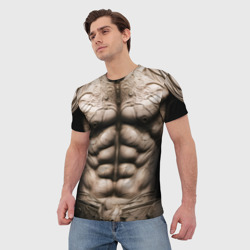 Мужская футболка 3D Воин будущего - фото 2